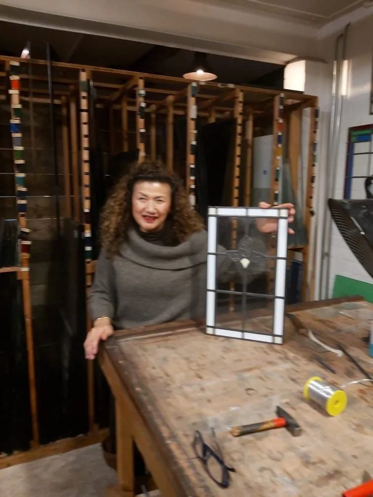 Workshop patroon glas in lood